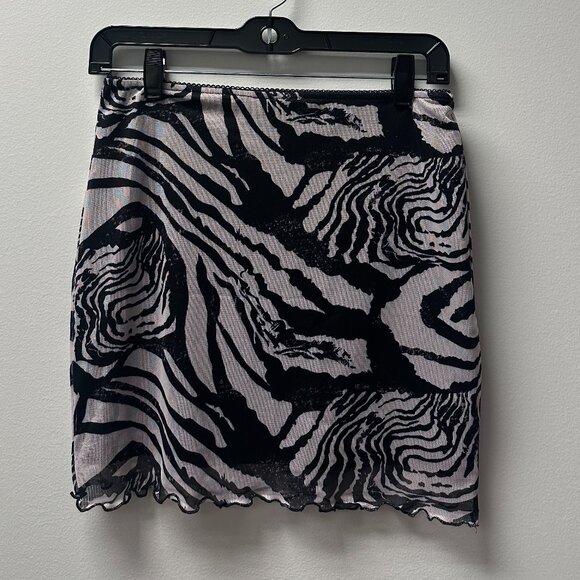 Printed Zebra Skirt - Picture 1 of 2